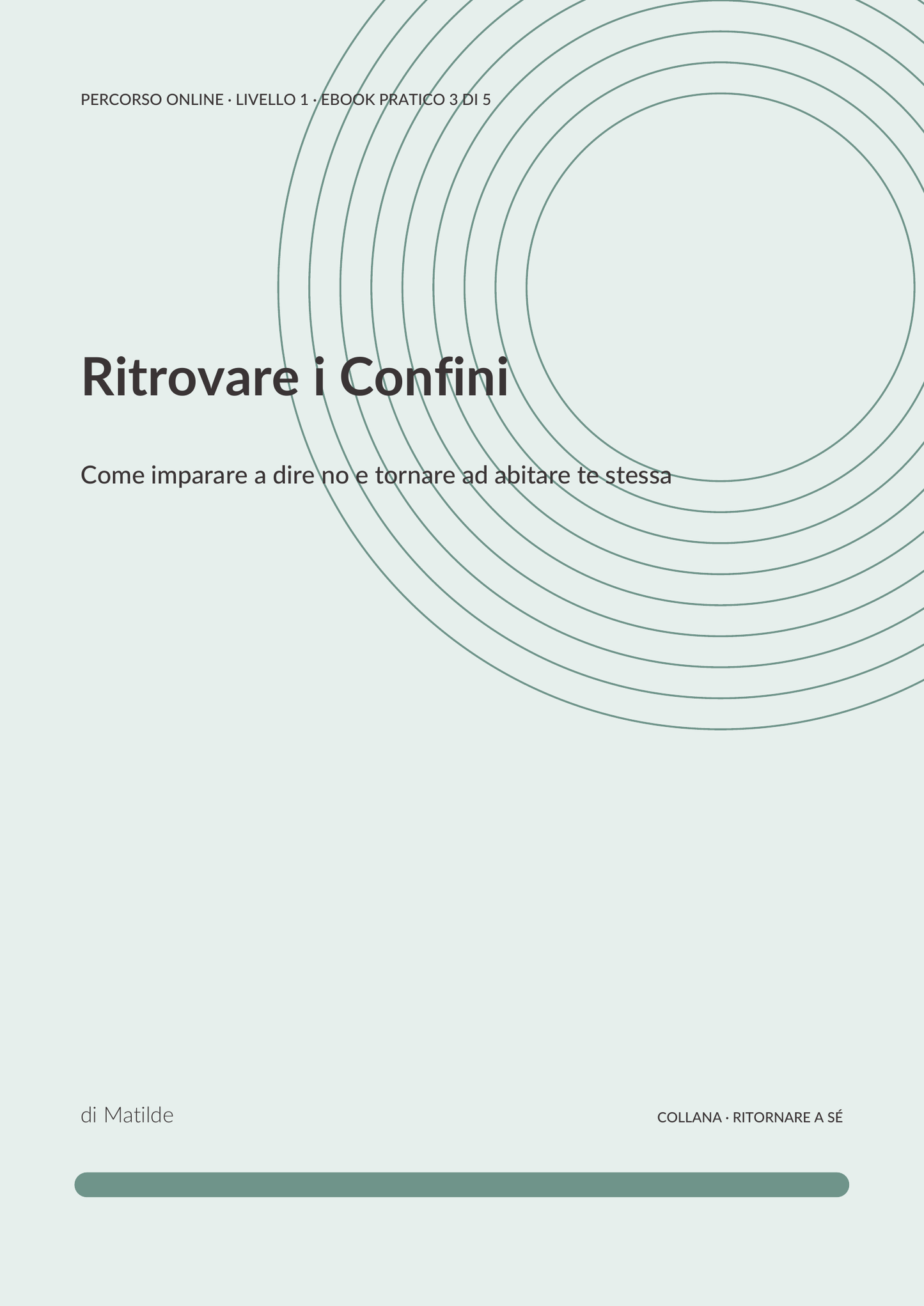 Ritrovare i Confini